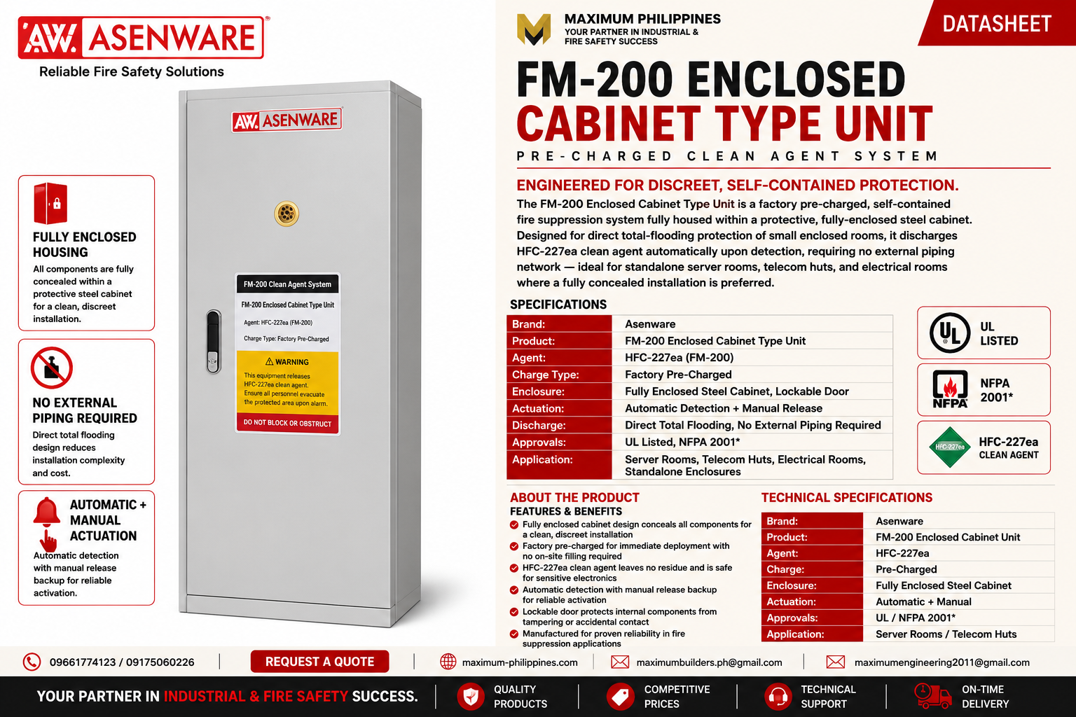 FM-200 Enclosed Cabinet Type Unit Brochure