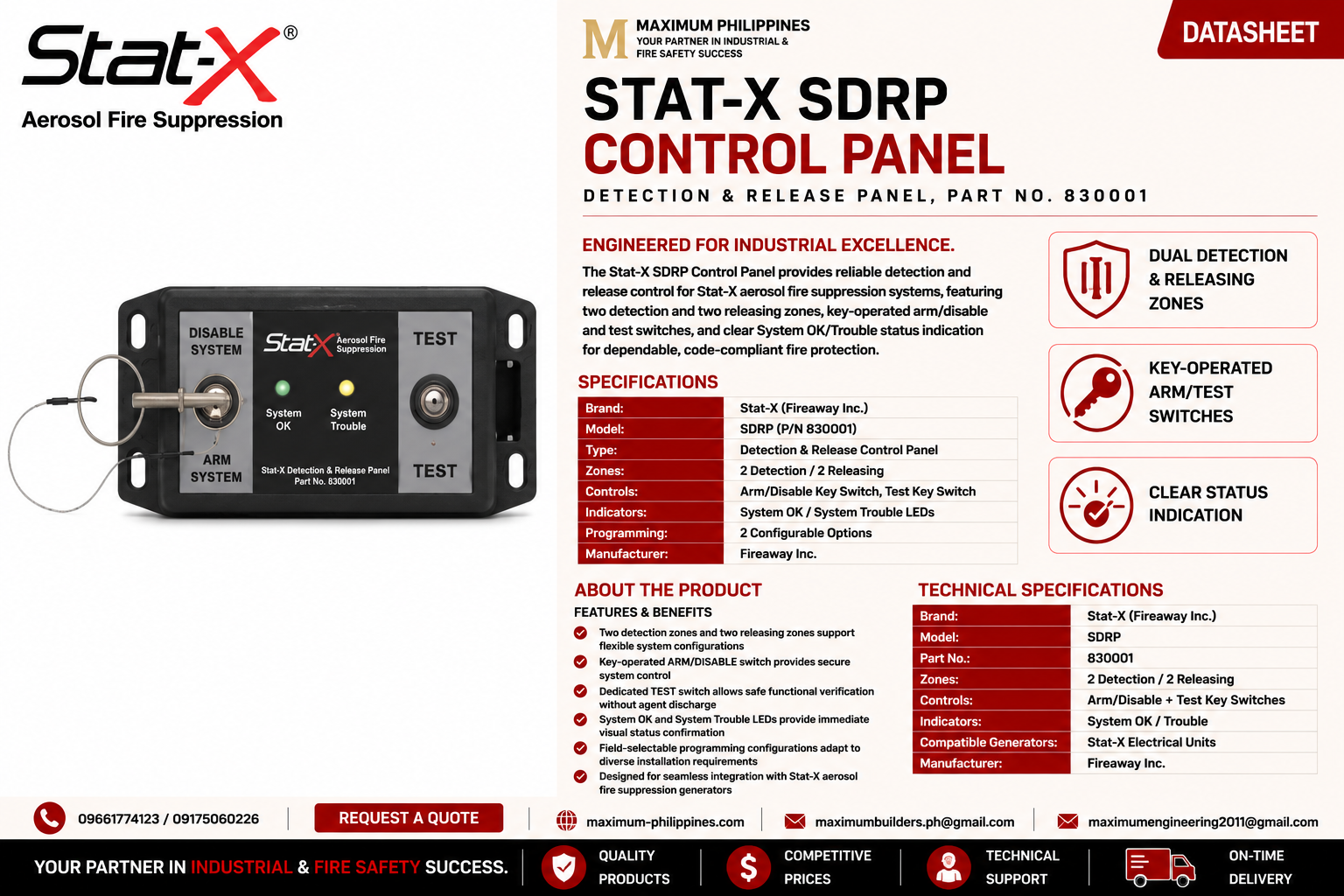 Stat-X Control Panel Brochure