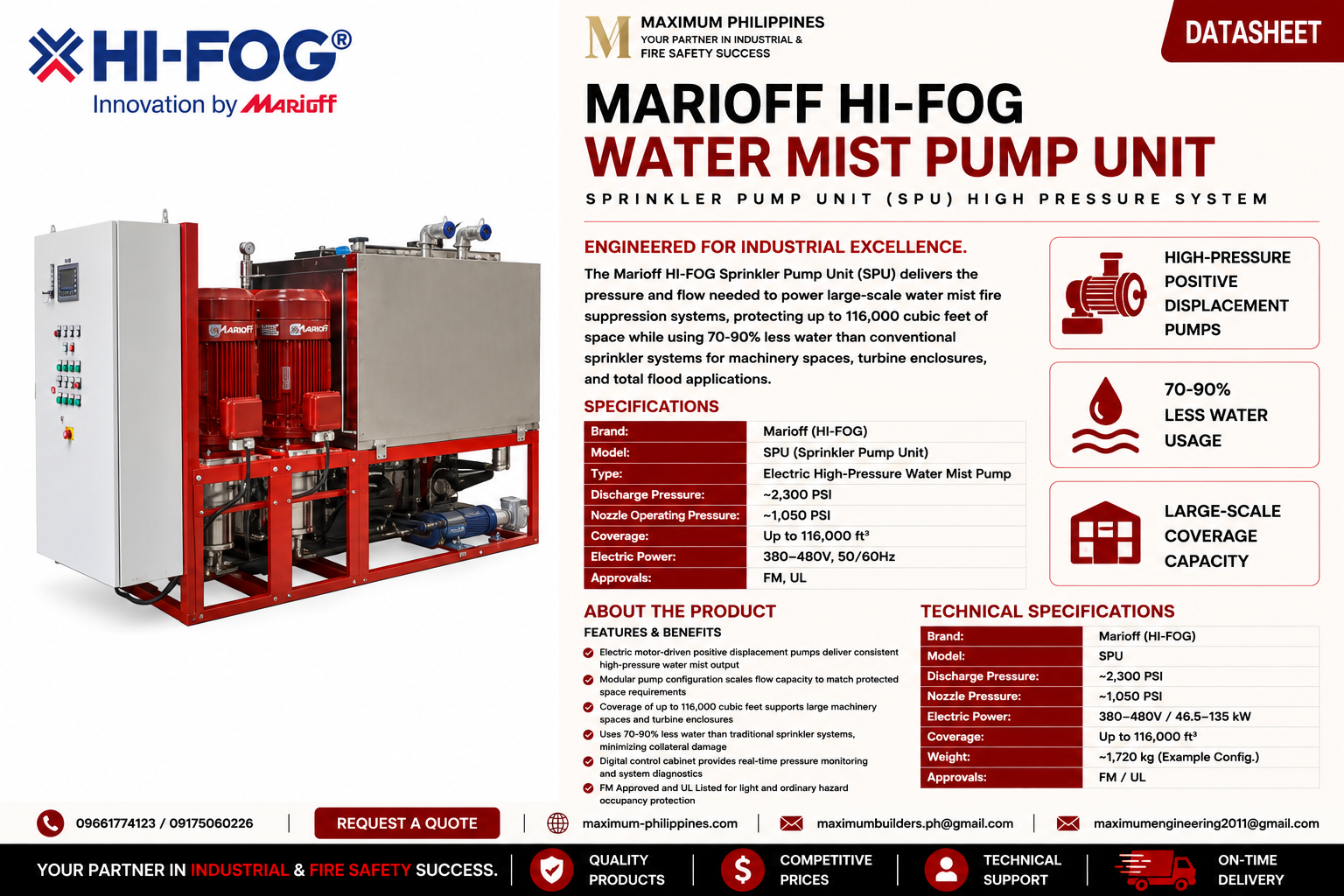 Water Mist Pump Unit Brochure